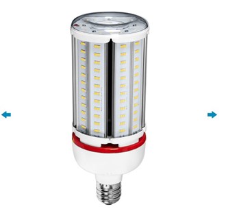 PLT 18,600 Lumens - 120 Watt - 4000 Kelvin - LED Corn Bulb 400 Watt Metal Halide Equal - Mogul Base - 120-277 Volt - PLTS-12063